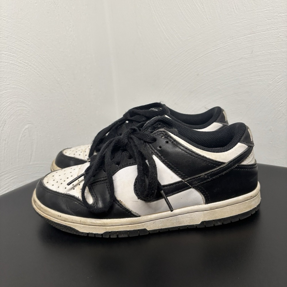 Nike Dunk Low Black White Panda Sneakers Shoes 3.5Y CW1590-100 Casual Kids Mens